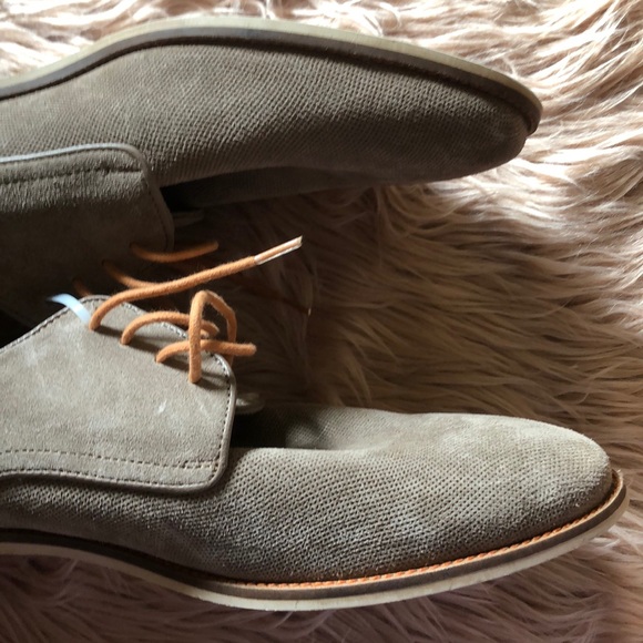 MODERN FICTION Perforated Suede Plain Toe Derby - Picture 7 of 9